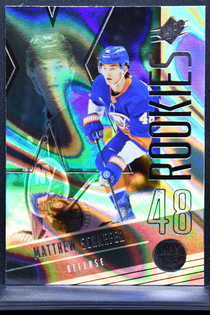 2025-26 SPx Rookies Silver Matthew Schaefer 109 New York Islanders RC 9867