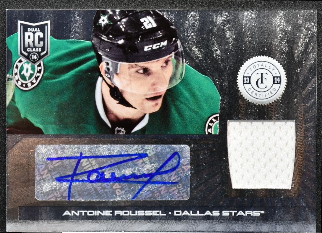 2013-14 Panini Totally Certified Rookie Jersey Roussel RC Auto Jersey 4771
