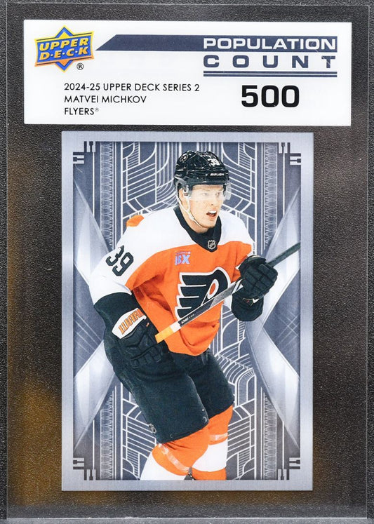 2024-25 UD Series 2 Population Count 500 Matvei Michkov PC-55 Flyers 8051