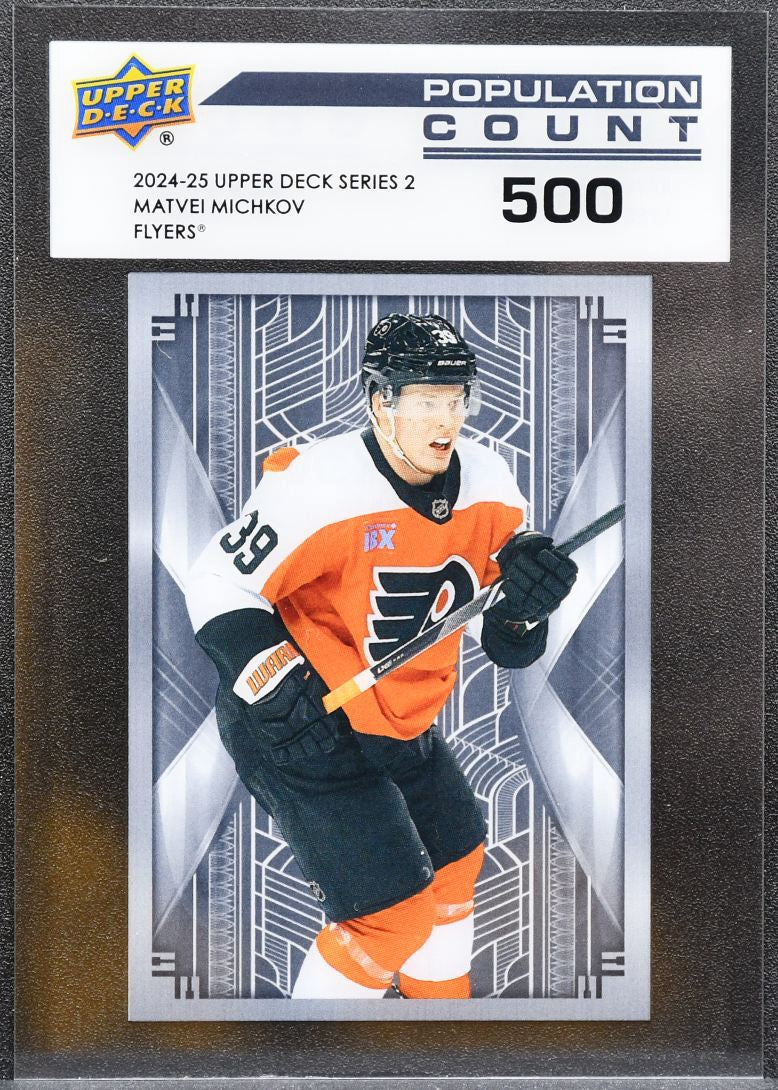 2024-25 UD Series 2 Population Count 500 Matvei Michkov PC-55 Flyers 8051