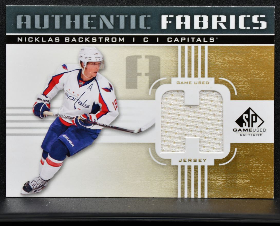 2011-12 SP Game Used Authentic Fabrics Nicklas Backstrom AF-NB Jersey 3910