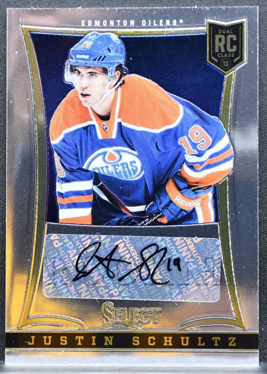 2013-14 Panini Select Rookie Signature Justin Schultz Oilers RC Auto 0750