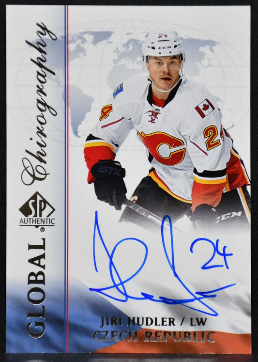 2015-16 SP Authentic Global Chirography Jiri Hudler CZE-JH Auto 3719