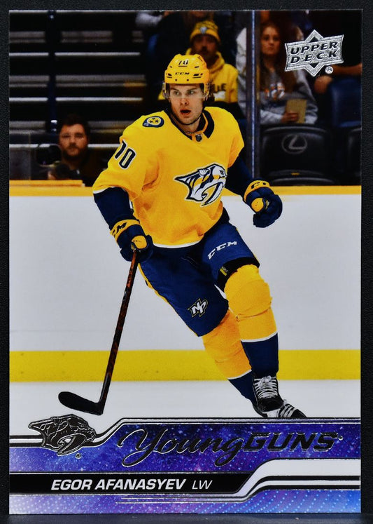 2023-24 Upper Deck Series 1 Young Guns Egor Afanasyev 226 RC 1555