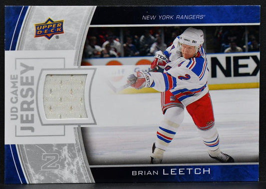 2013-14 Upper Deck UD Game Jerseys Brian Leetch GJ-BL New York Rangers Jersey 2981