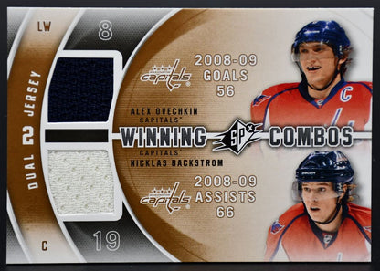 Combinaisons gagnantes SPx 2011-12 Alex Ovechkin/Nicklas Backstrom 2 Maillot