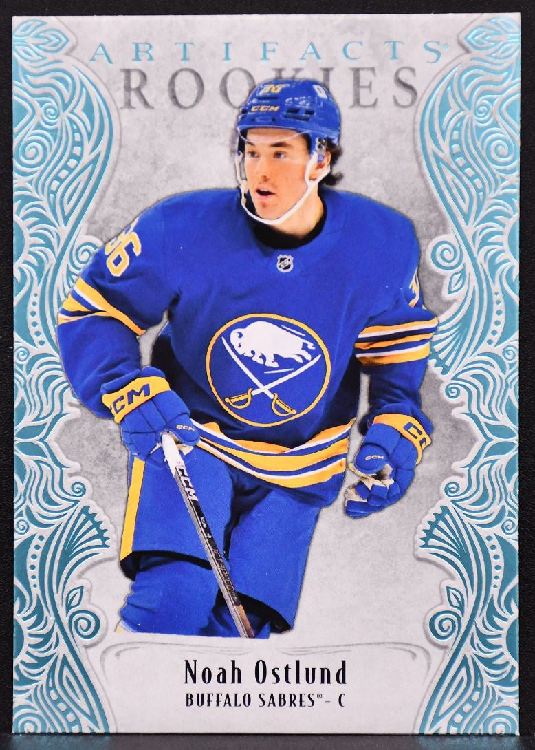 2025-26 Upper Deck Artifacts Rookies Sky Blue Noah Ostlund 200 Buffalo Sabres RC 2319