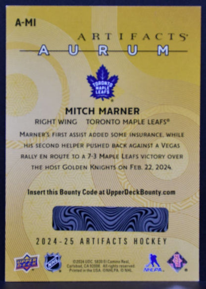 2024-25 Upper Deck Artifacts Aurum Mitch Marner A-MI Toronto Maple Leafs 1633