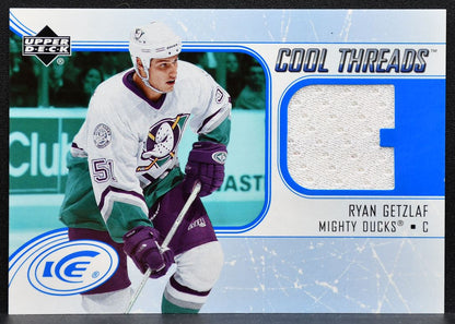 2005-06 Upper Deck Ice Cool Threads Ryan Getzlaf CT-RG Mighty Ducks Jersey 8070