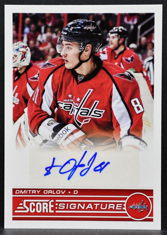 2013-14 Score Signatures Dmitry Orlov SS-DO Washington Capitals Auto 9501