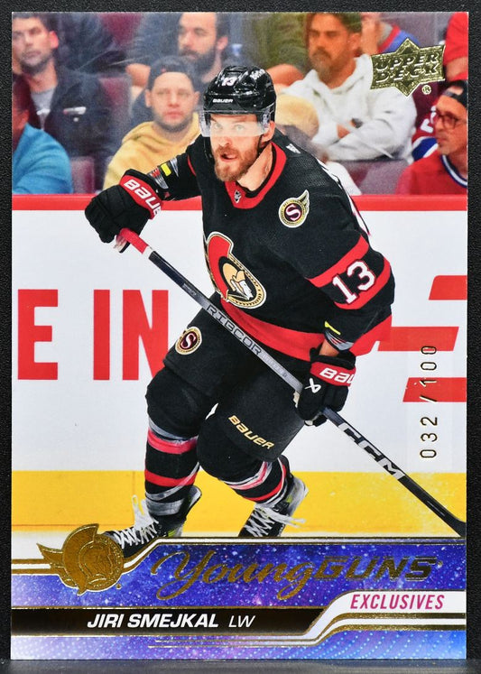 2023-24 UD Extended Series Exclusives Young Guns Jiri Smejkal Senators 5746