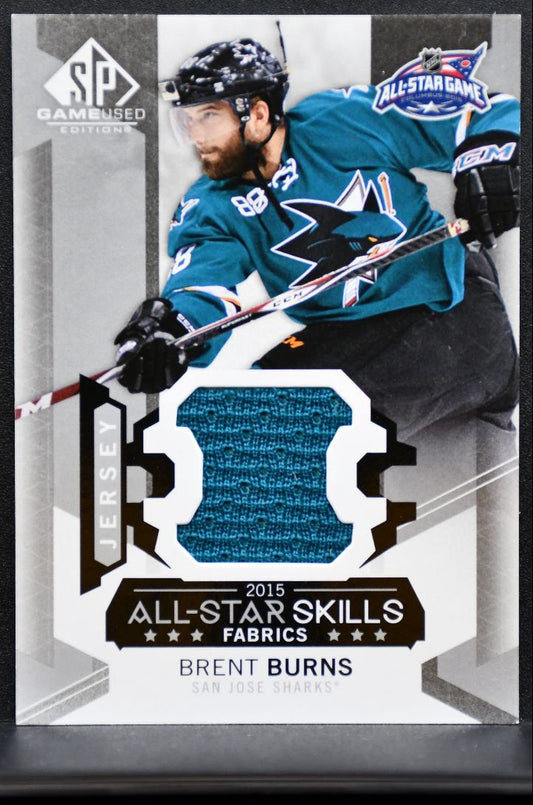 2015-16 SP Game Used 2015 All-Star Skills Fabrics Brent Burns Sharks Jersey 6989