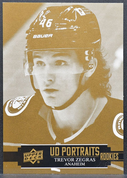 2021-22 UD Series 1 UD Portraits Rookies Trevor Zegras P-34 Ducks RC 5395