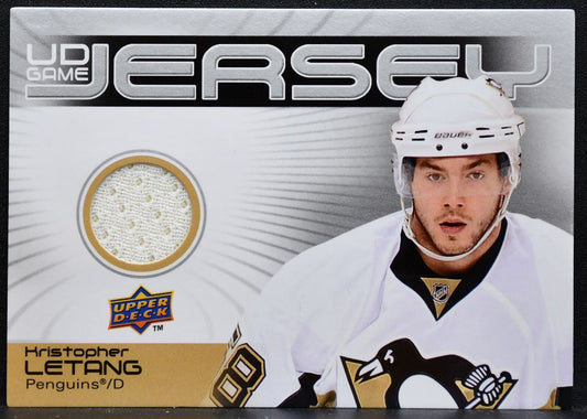 2010-11 UD Series 1 UD Game Jerseys Kristopher Letang Penguins Jersey 8979