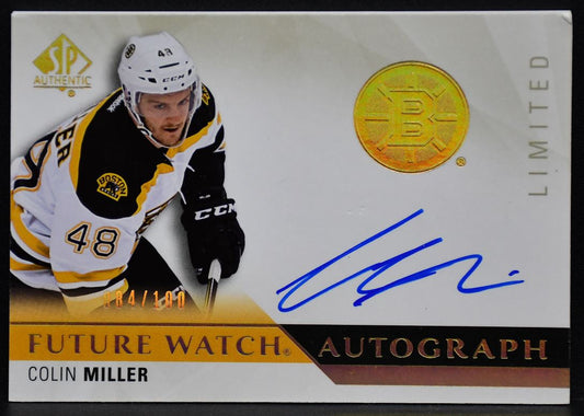 15-16 SP Authentic Future Watch Limited Autographs Miller Bruins RC Auto /100 5365