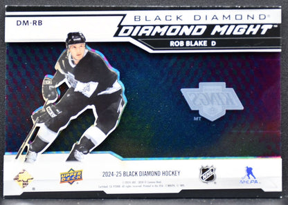 2024-25 Upper Deck Black Diamond Might Rob Blake DM-RB Los Angeles Kings 68/99 8786