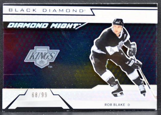 2024-25 Upper Deck Black Diamond Might Rob Blake DM-RB Los Angeles Kings 68/99 8786