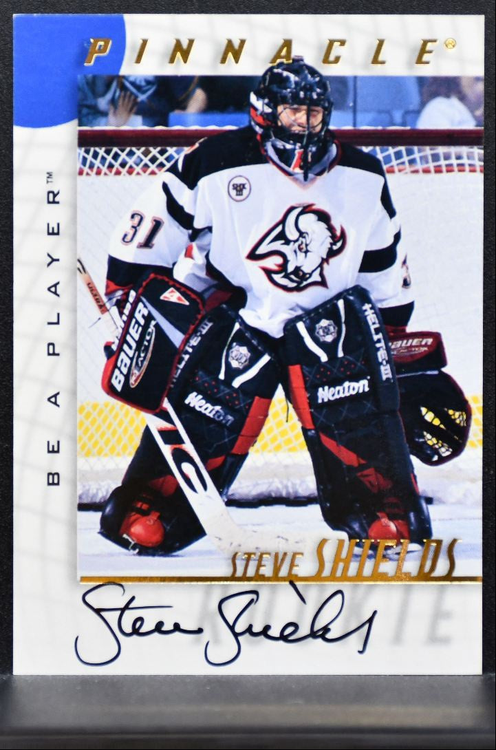 1997-98 Pinnacle Be a Player Autographs Steve Shields Buffalo Sabres Auto 2776