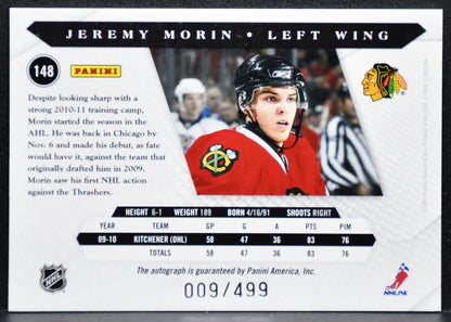 2010-11 Panini Luxury Suite Rookie Auto Jeremy Morin RC Auto 009/499 7201