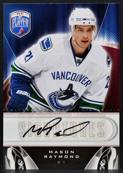 2010-11 Upper Deck Be A Player Signatures Mason Raymond S-RA Canucks Auto 7358