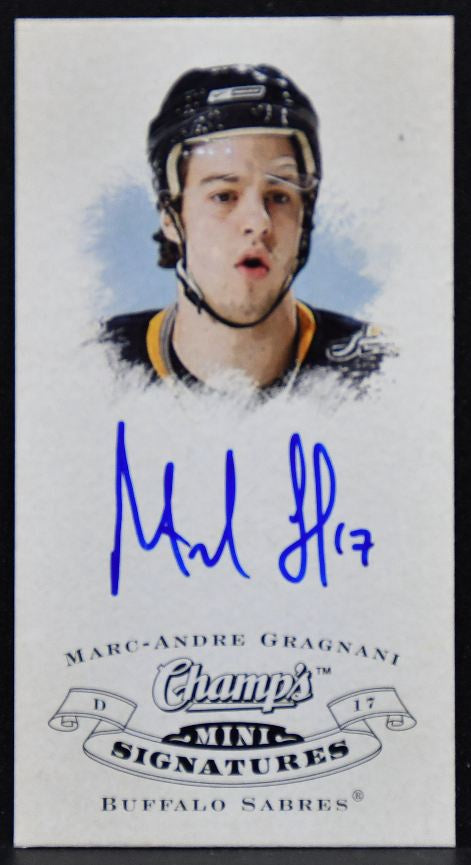 2008-09 Champ's Mini Card Marc-Andre Gragnani CS-MG Buffalo Sabres Auto 7600