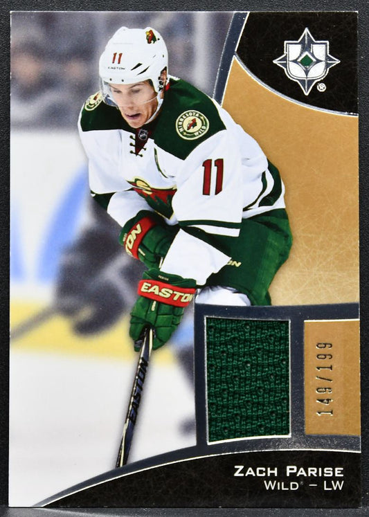 2015-16 UD Ultimate Collection Jersey Zach Parise Wild 149/199 Jersey 2600