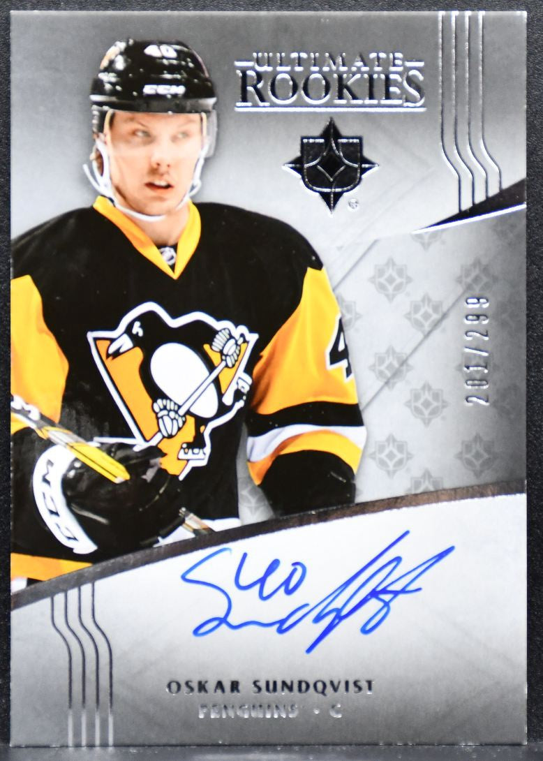 2016-17 UD Ultimate Collection Rookies Auto Sundqvist RC Auto 201/299 5597