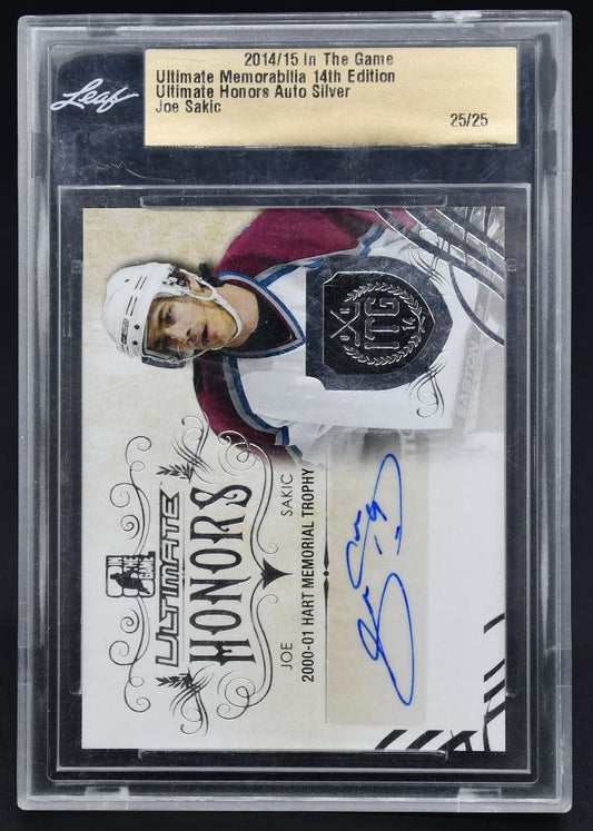 2014-15 ITG 14th Ultimate Honors Joe Sakic HA-JS1 Auto 25/25