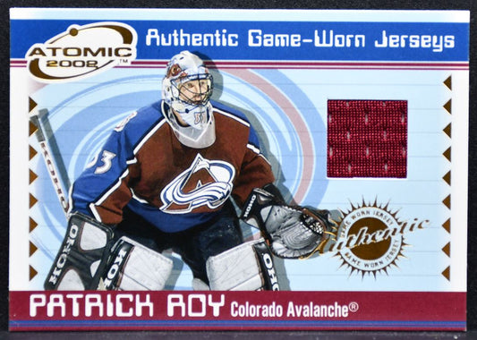 2001-02 Pacific Atomic Patrick Roy 13 Colorado Avalanche Jersey 3586