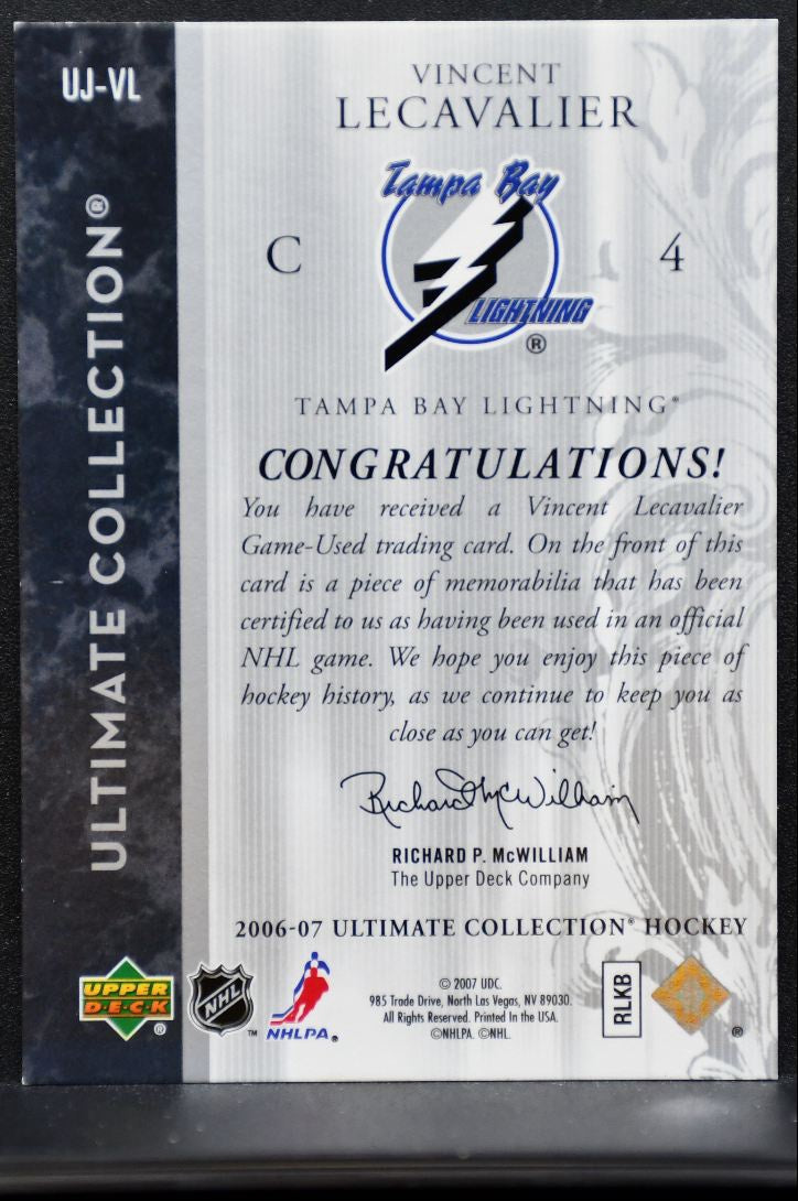 2006-07 UD Ultimate Collection Jerseys Lecavalier Lightning 055/200 Jersey 6279