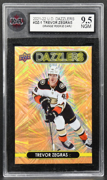 2021-22 Upper Deck Series 1 Dazzlers Orange Trevor Zegras DZ-1 RC 2279