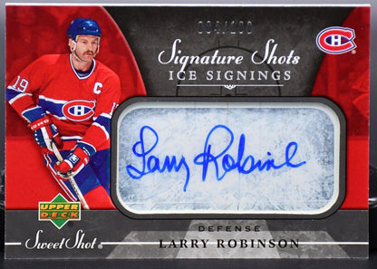 2006-07 UD Sweet Shot Signature Shots Ice Signings Larry Robinson SSI-LR Auto