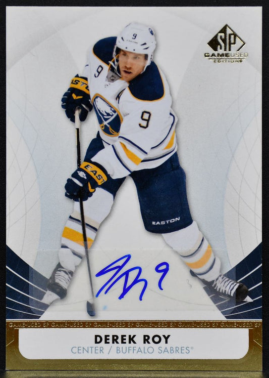 2012-13 SP Game Used Gold Autographs Derek Roy 87 Buffalo Sabres Auto 2162