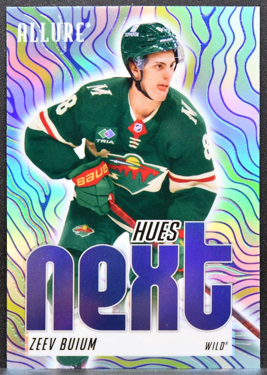2025-26 Upper Deck Allure Hues Next Blue Zeev Buium HN-14 Minnesota Wild 3936