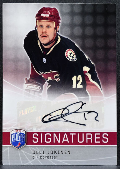2008-09 Upper Deck Be a Player Signatures Olli Jokinen S-OJ Coyotes Auto 1016