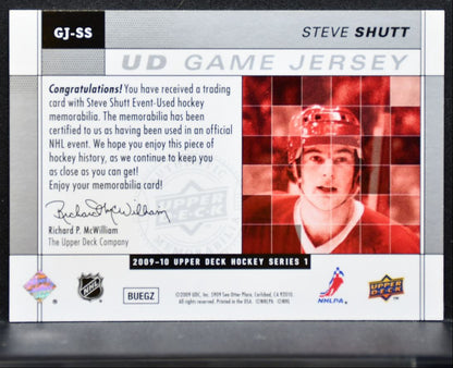 2009-10 Upper Deck Series 1 UD Game Jerseys Steve Shutt Canadiens Jersey 3346