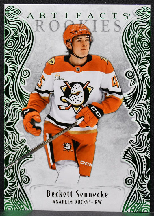 2025-26 Artifacts Rookies Emerald's Glow Beckett Sennecke 201 RC 63/99 6285