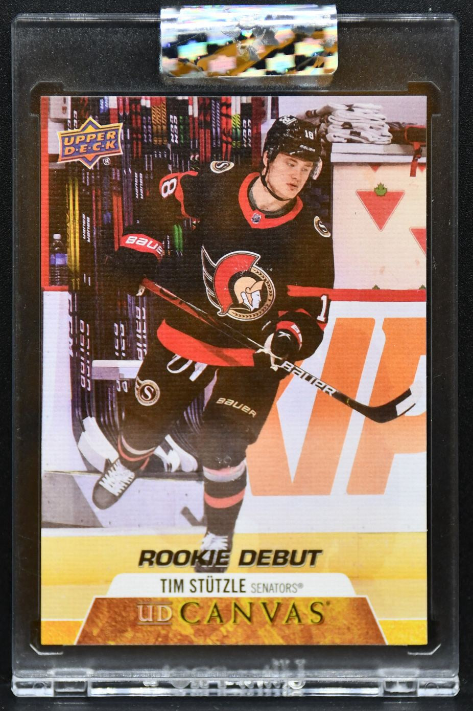 2020-21 UD Clear Cut Rookie Debut UD Canvas Tim Stutzle CD-TS Senators RC 4241