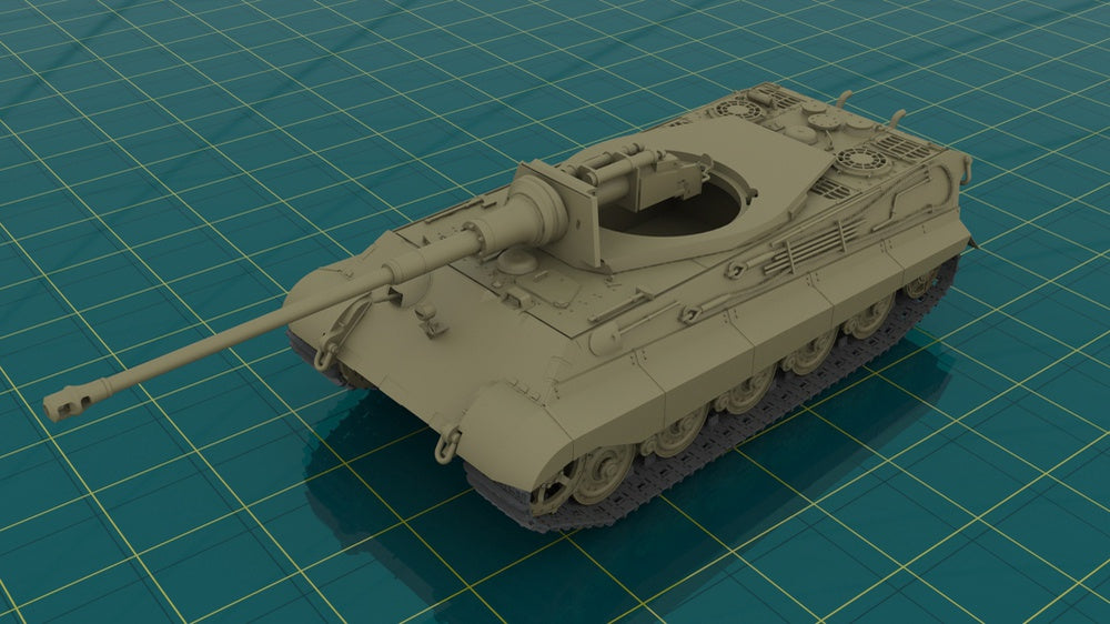 ICM 1/35 Pz.Kpfw.VI Ausf.B King Tiger with Henschel Turret (late production), WWII German Heavy Tank