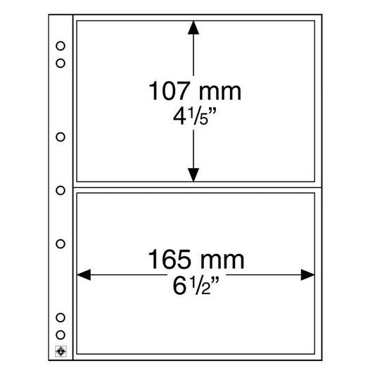Numis 2C Coin Sheets for 2 Pockets X 10