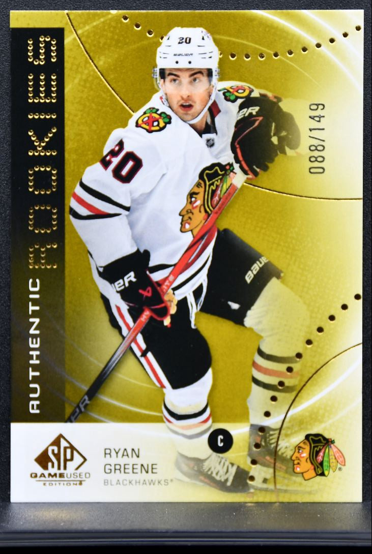 2025-26 SP Game Used Authentic Rookies Gold Ryan Greene RC 088/149 8907
