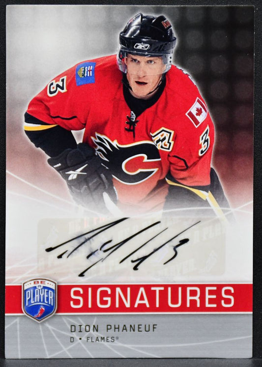 2008-09 UD Be a Player Signatures Dion Phaneuf S-PH Calgary Flames Auto