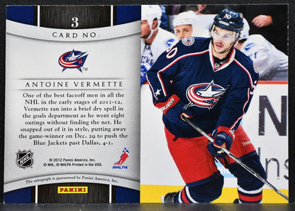 2011-12 Panini Titanium Reserve Autos Antoine Vermette Blue Jackets Auto 9167