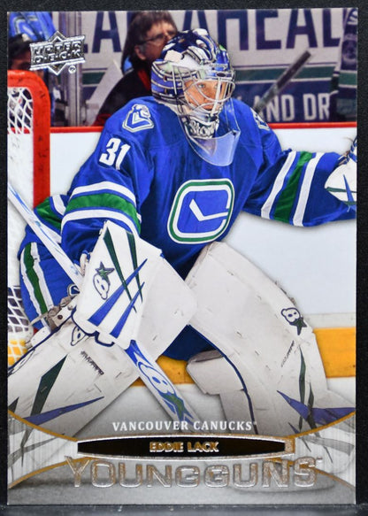 2011-12 Upper Deck Series 2 Young Guns Eddie Lack 497 Vancouver Canucks RC 8277