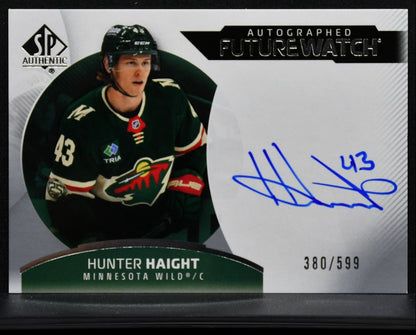2025-26 SP Authentic Future Watch Auto Horizontal Haight RC Auto 380/599 9683