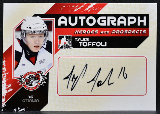 2010-11 In The Game Heroes and Prospects Autos Tyler Toffoli Auto 0903