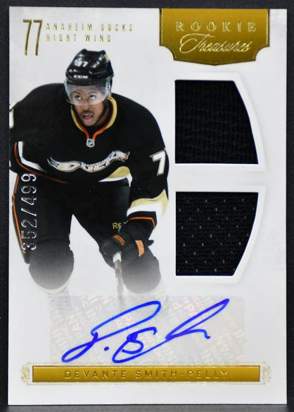2011-12 Panini Anthology  Smith-Pelly 124 Ducks RC Auto 352/499 Jersey 0461