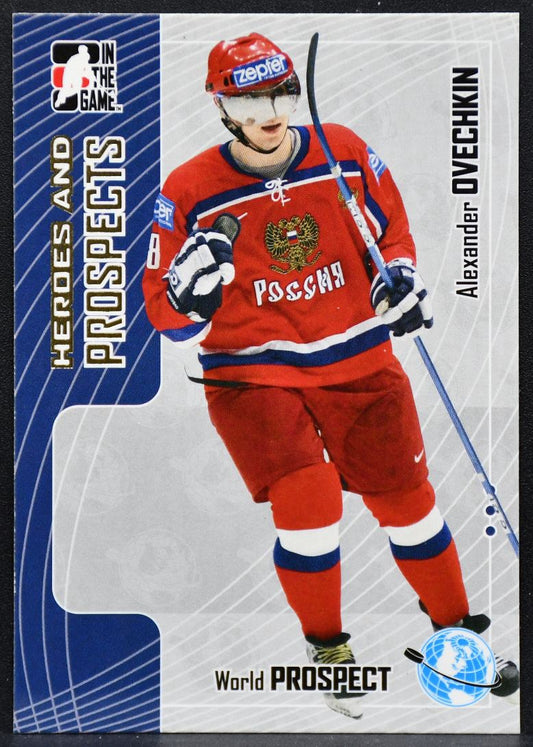 2005-06 In The Game Heroes and Prospects Alexander Ovechkin 279 Dynamo Moscow RC 1908