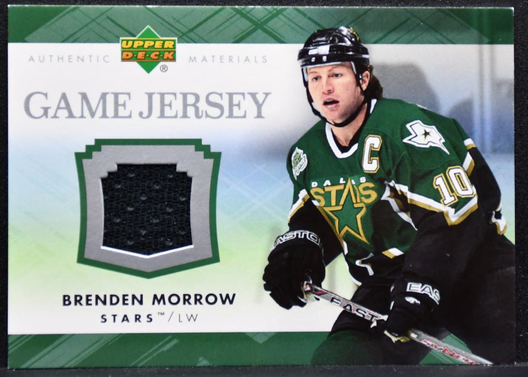 2007-08 Upper Deck Series 1 Game Jersey Brenden Morrow Dallas Stars Jersey 7751