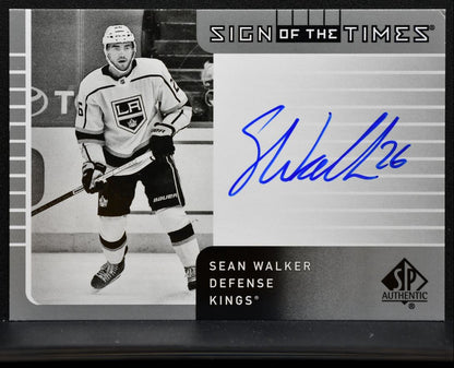 2021-22 SP Authentic 2001-02 Retro Sign of the Times Sean Walker Kings Auto 2799